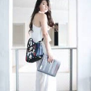 Coach Swagger Floral Patchwork Carryall Satchel Women Bag